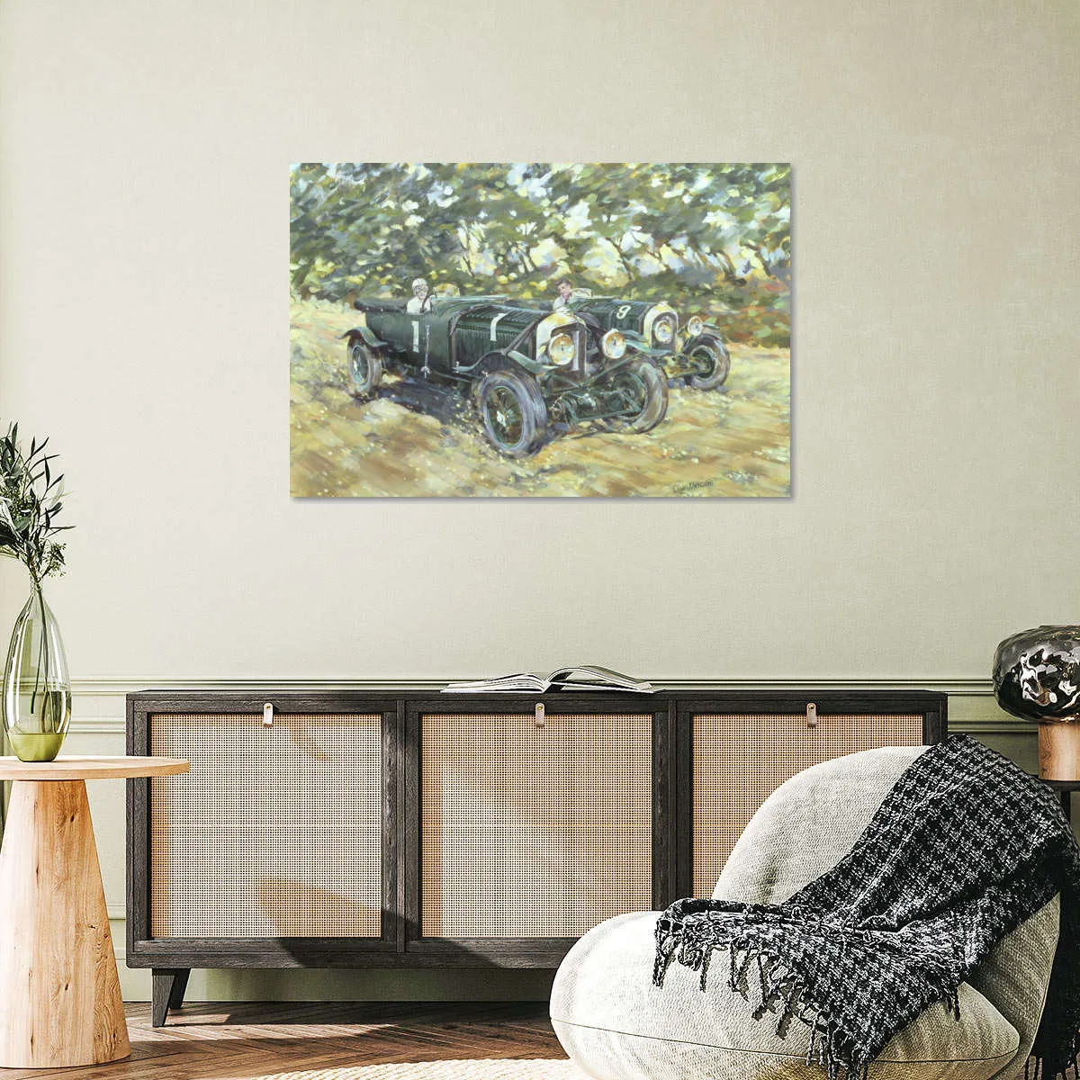 1929 Le Mans Winning Bentleys Wall Art