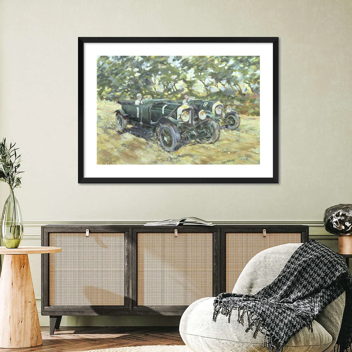 1929 Le Mans Winning Bentleys Wall Art