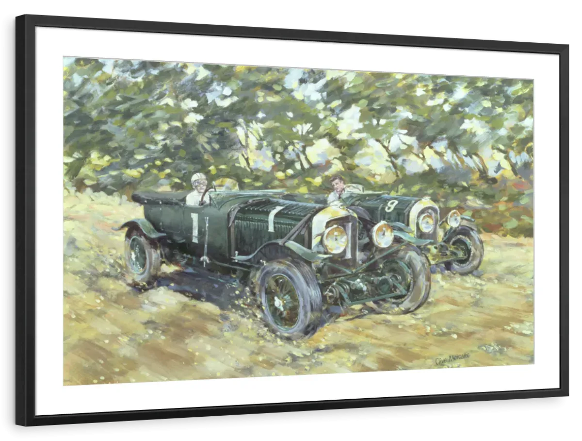 1929 Le Mans Winning Bentleys Wall Art