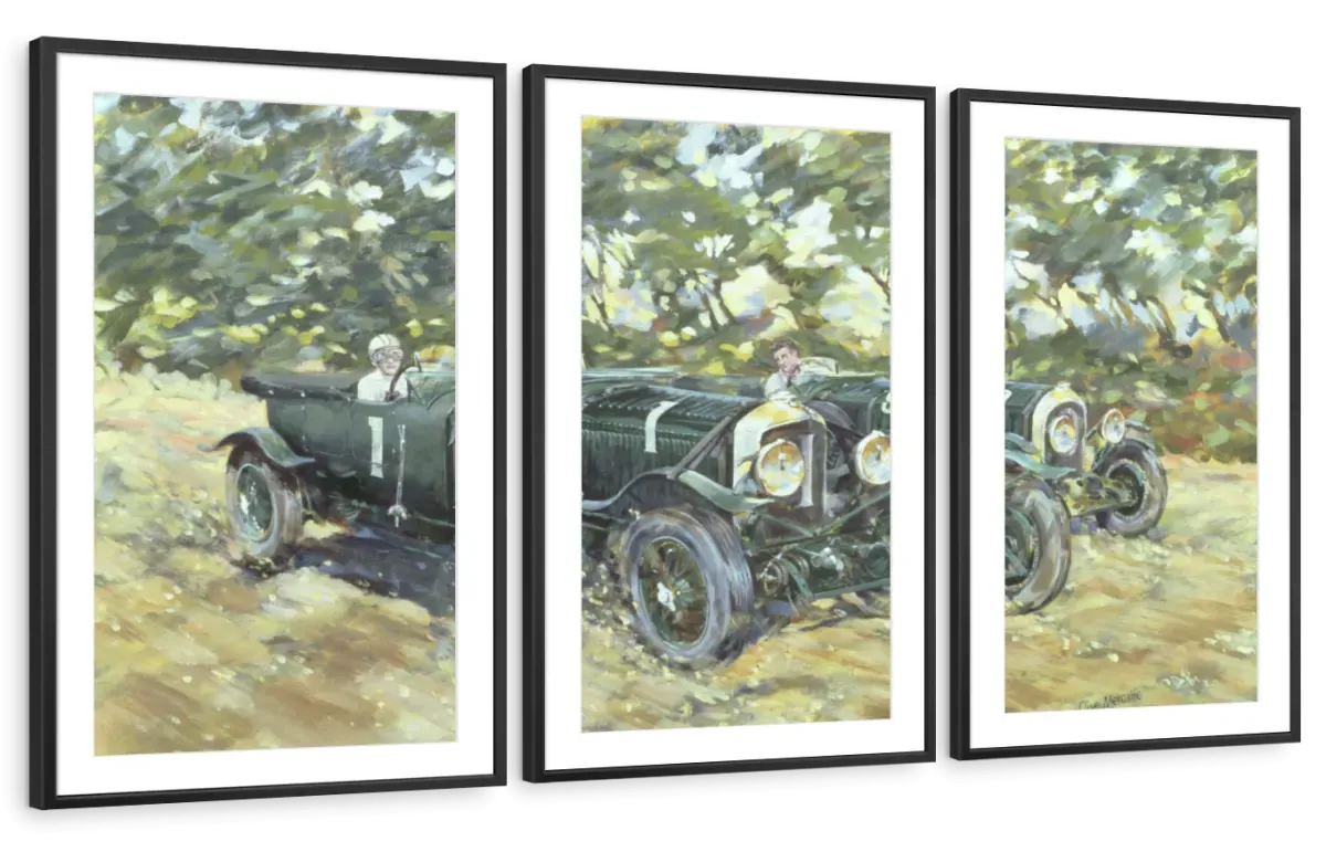 1929 Le Mans Winning Bentleys Wall Art