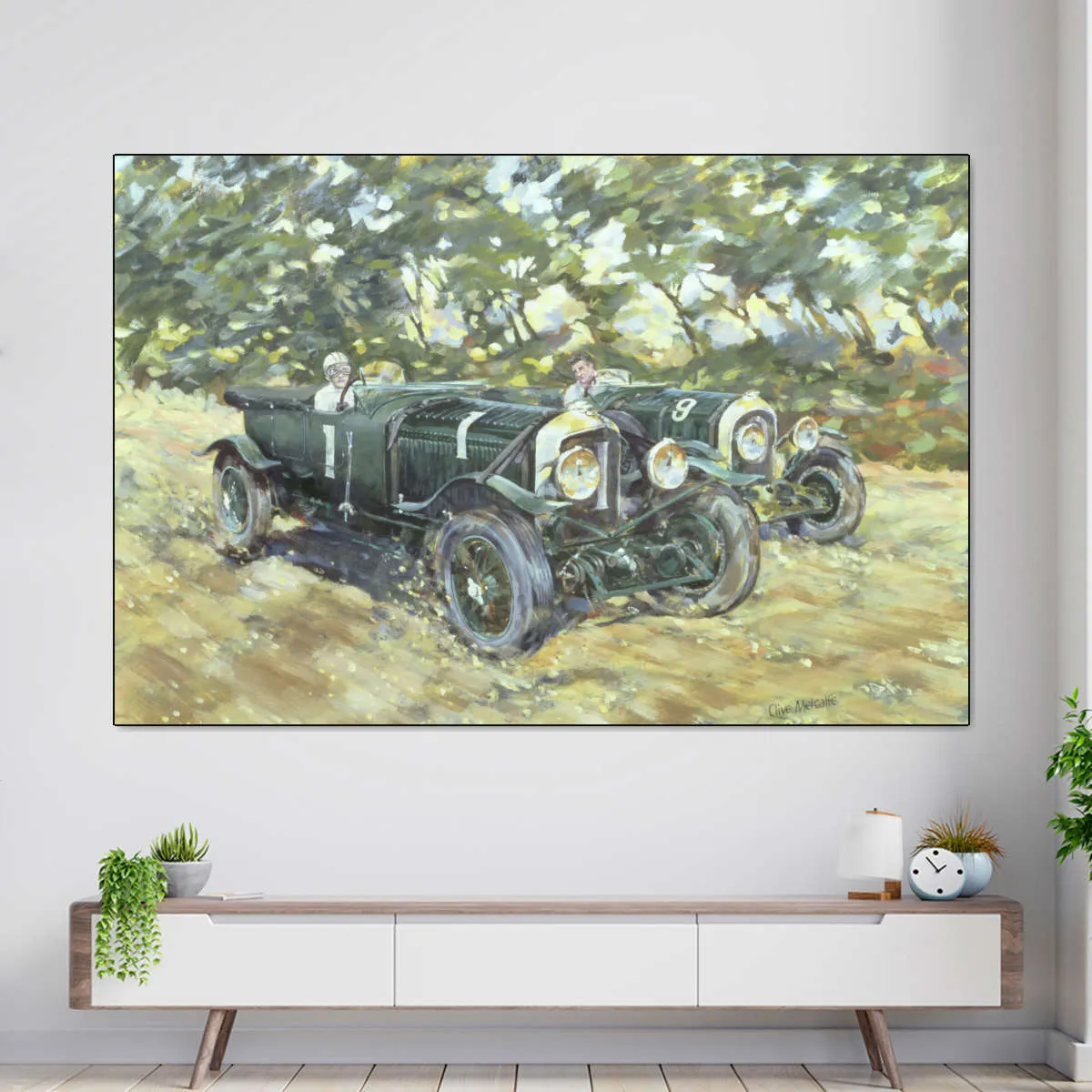 1929 Le Mans Winning Bentleys Wall Art