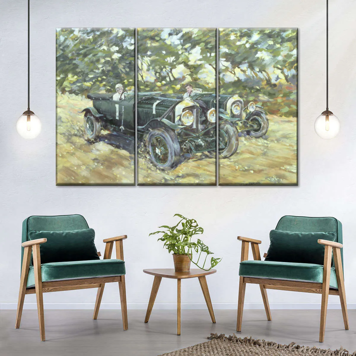 1929 Le Mans Winning Bentleys Wall Art