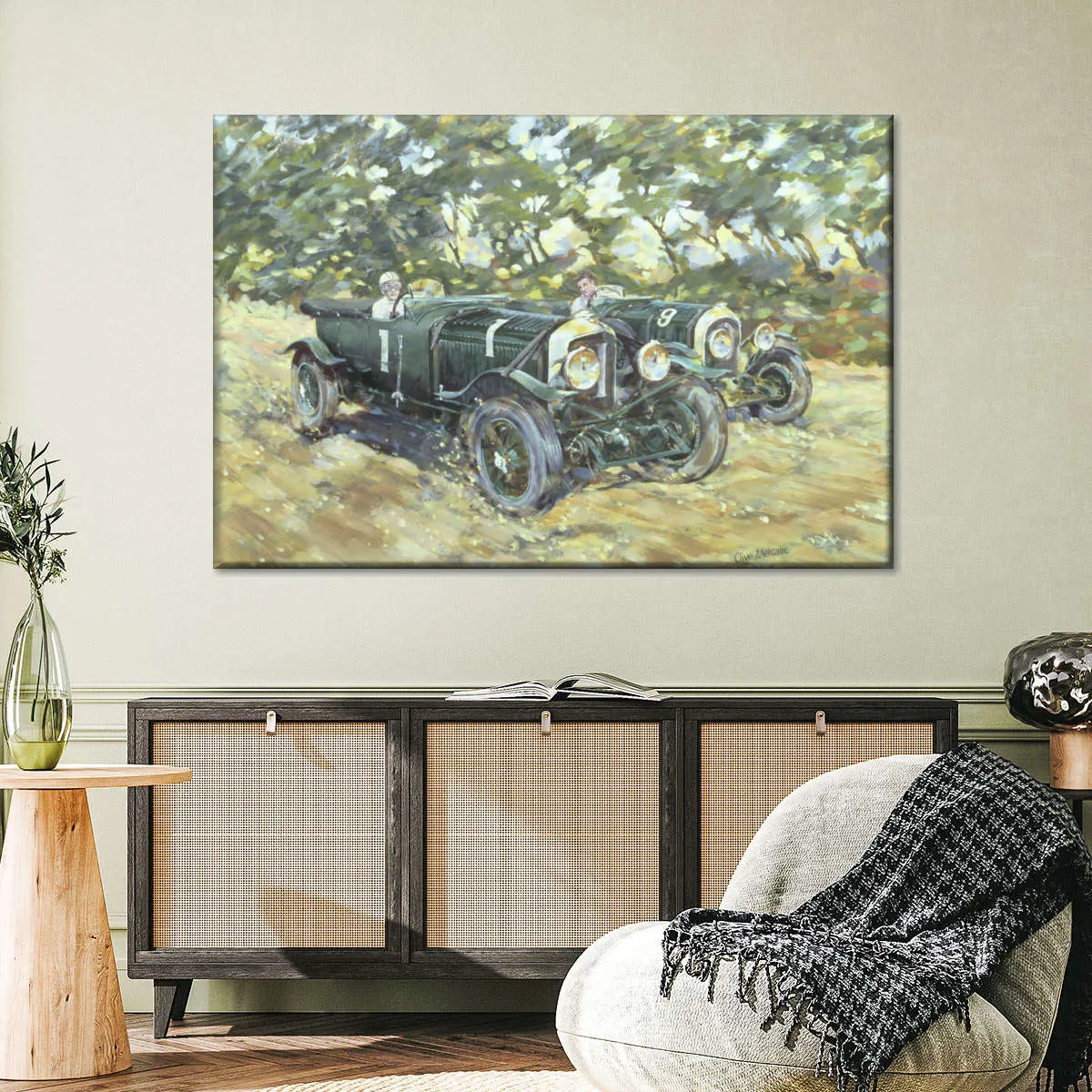 1929 Le Mans Winning Bentleys Wall Art