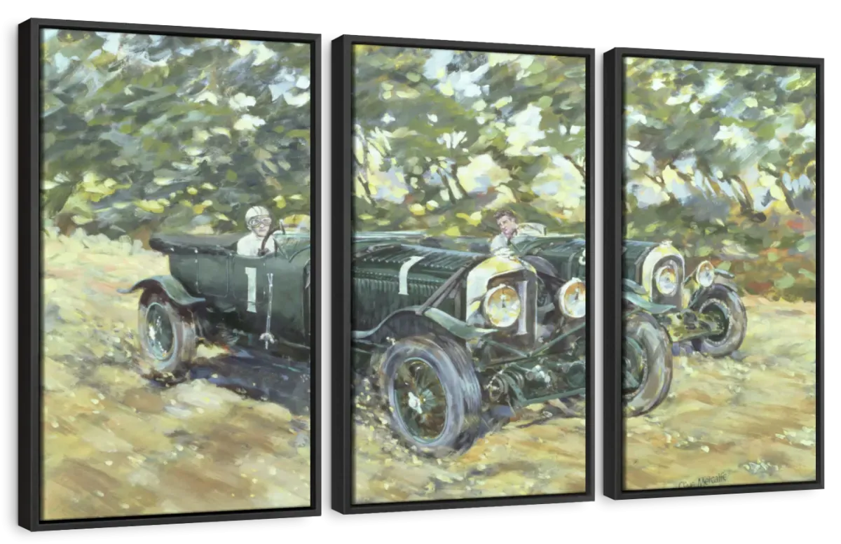 1929 Le Mans Winning Bentleys Wall Art