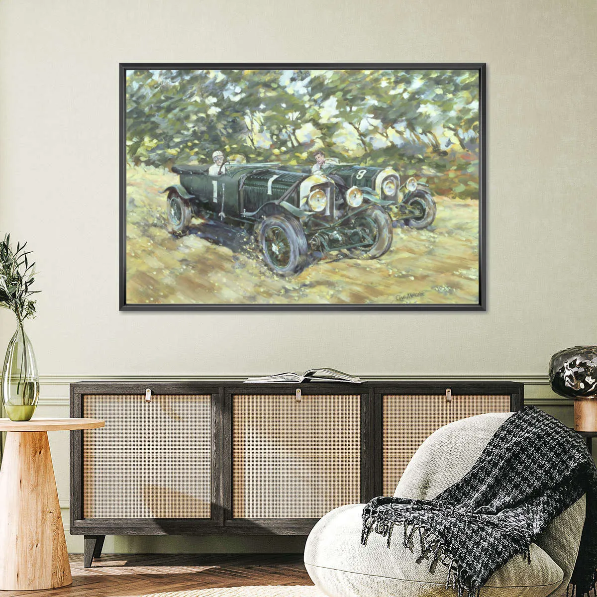 1929 Le Mans Winning Bentleys Wall Art