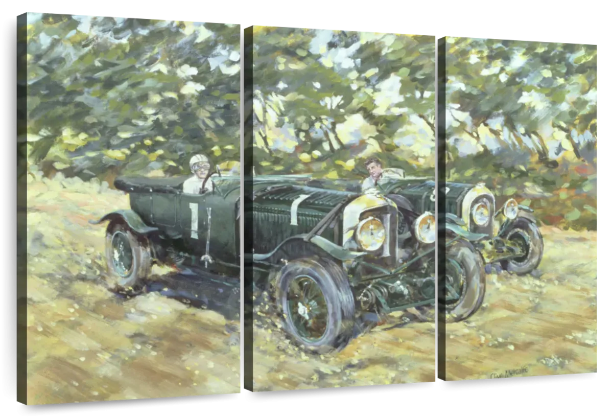 1929 Le Mans Winning Bentleys Wall Art