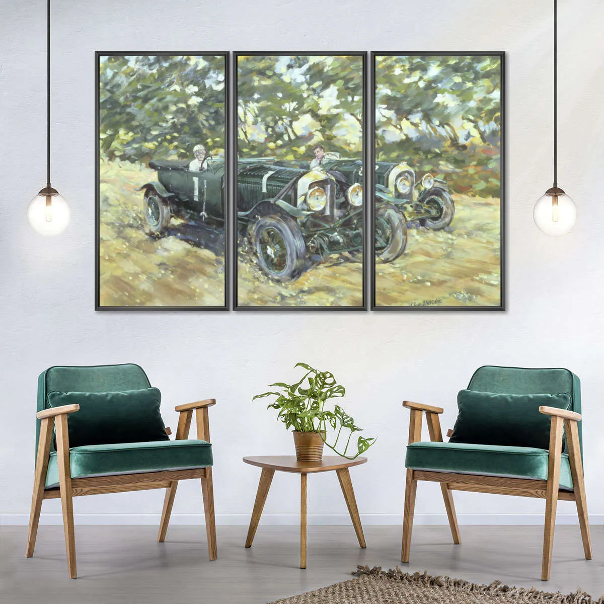 1929 Le Mans Winning Bentleys Wall Art