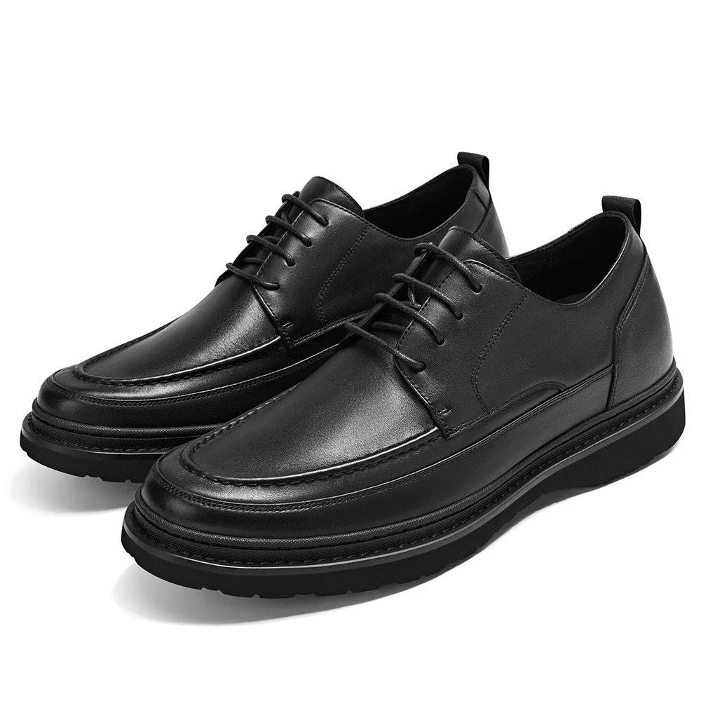 6 CM/2.36 Inches CMR CHAMARIPA Height Increasing Black Derby Shoes