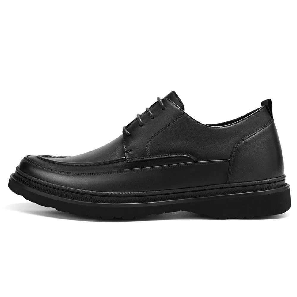 6 CM/2.36 Inches CMR CHAMARIPA Height Increasing Black Derby Shoes