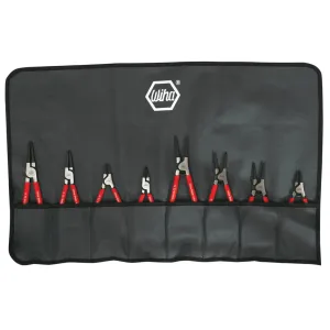 8 Piece Classic Grip Straight Internal/External Retaining Ring Pliers Set with Canvas Pouch