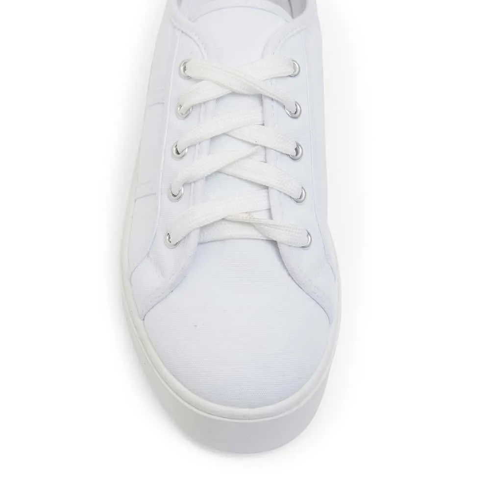 Adam Sneaker in White Canvas