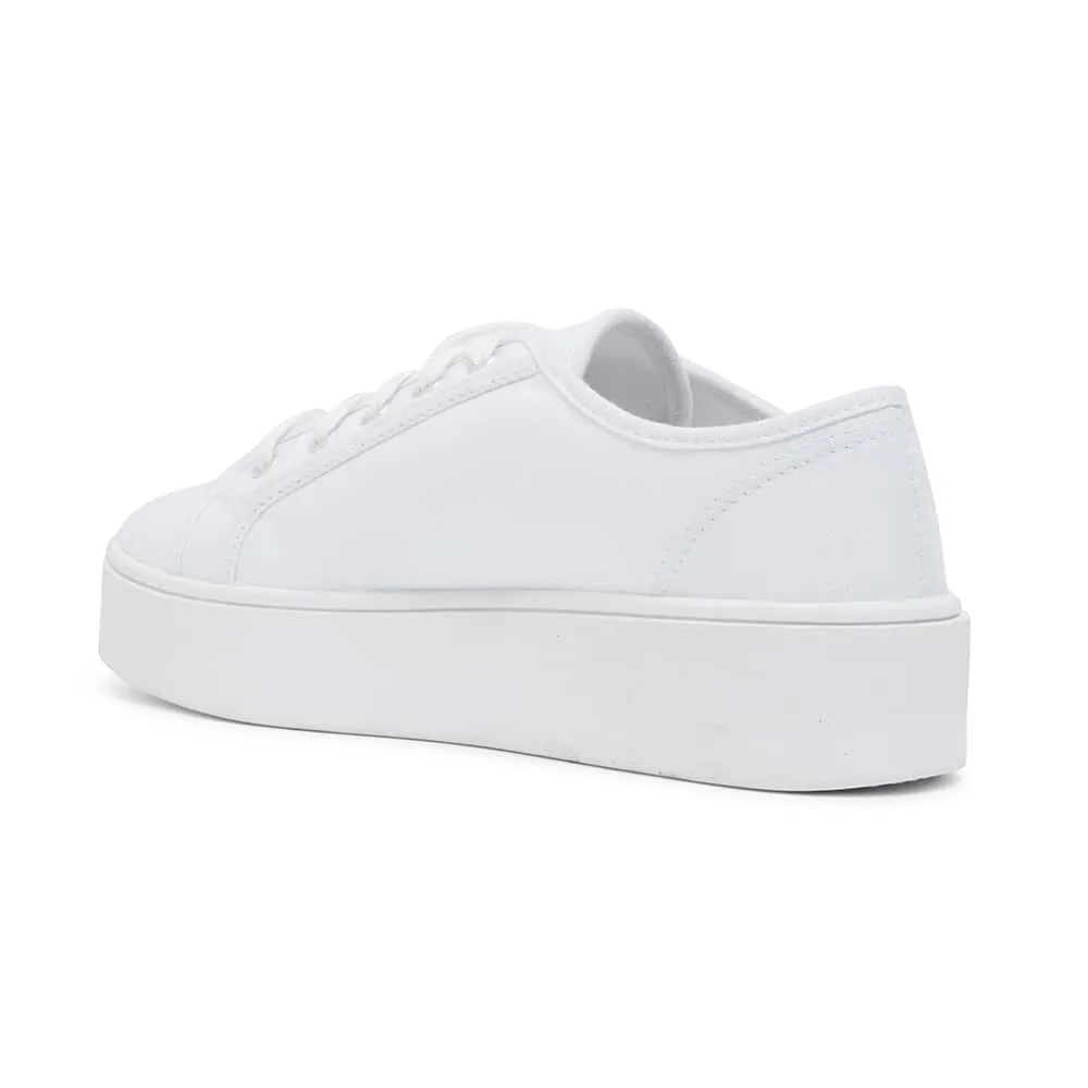 Adam Sneaker in White Canvas