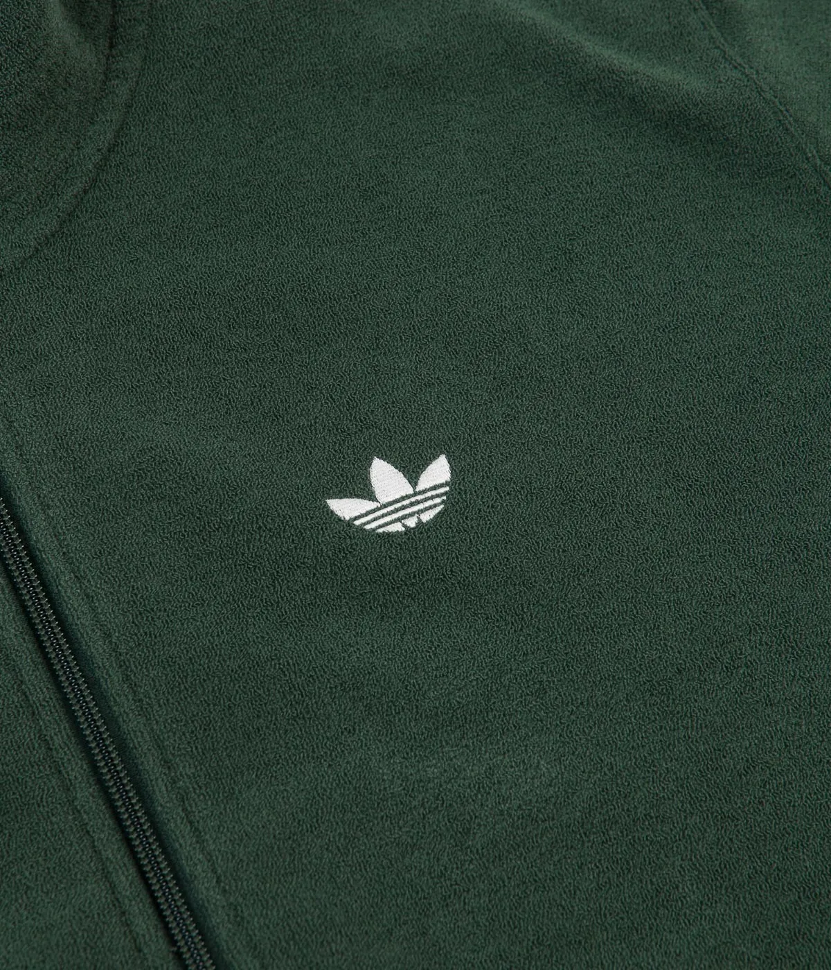 Adidas Bouclette Jacket - Mineral Green / White