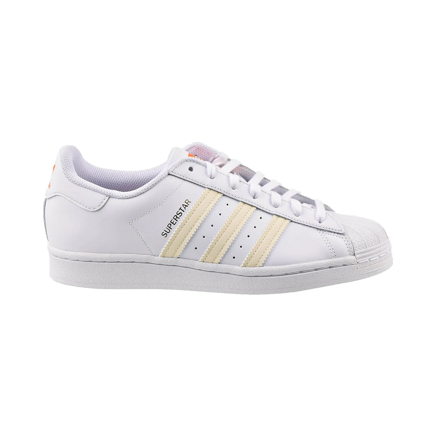 Adidas Superstar Men's Shoes Cloud White-Ecru Tint-Orange Rush