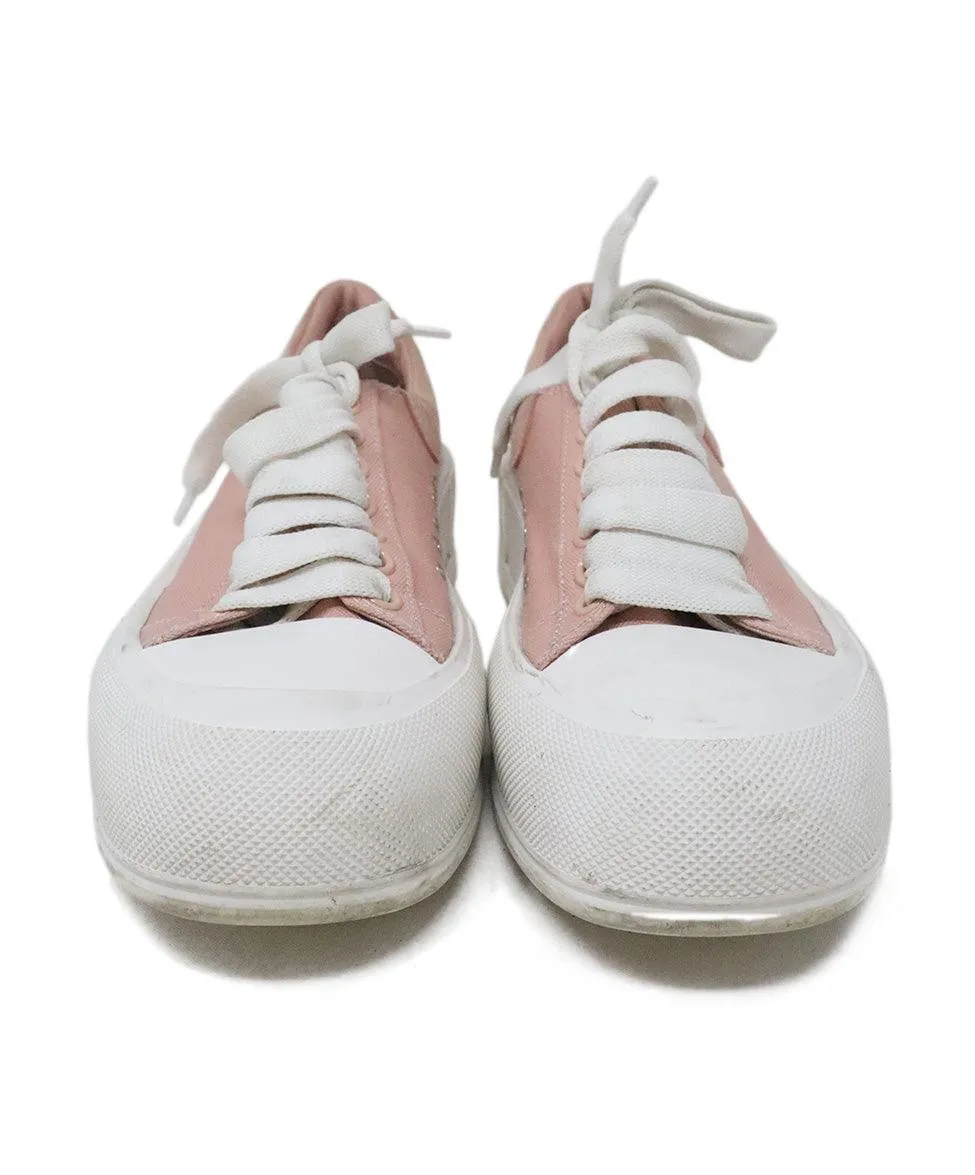 Alexander McQueen Canvas Pink Sneakers sz 7.5