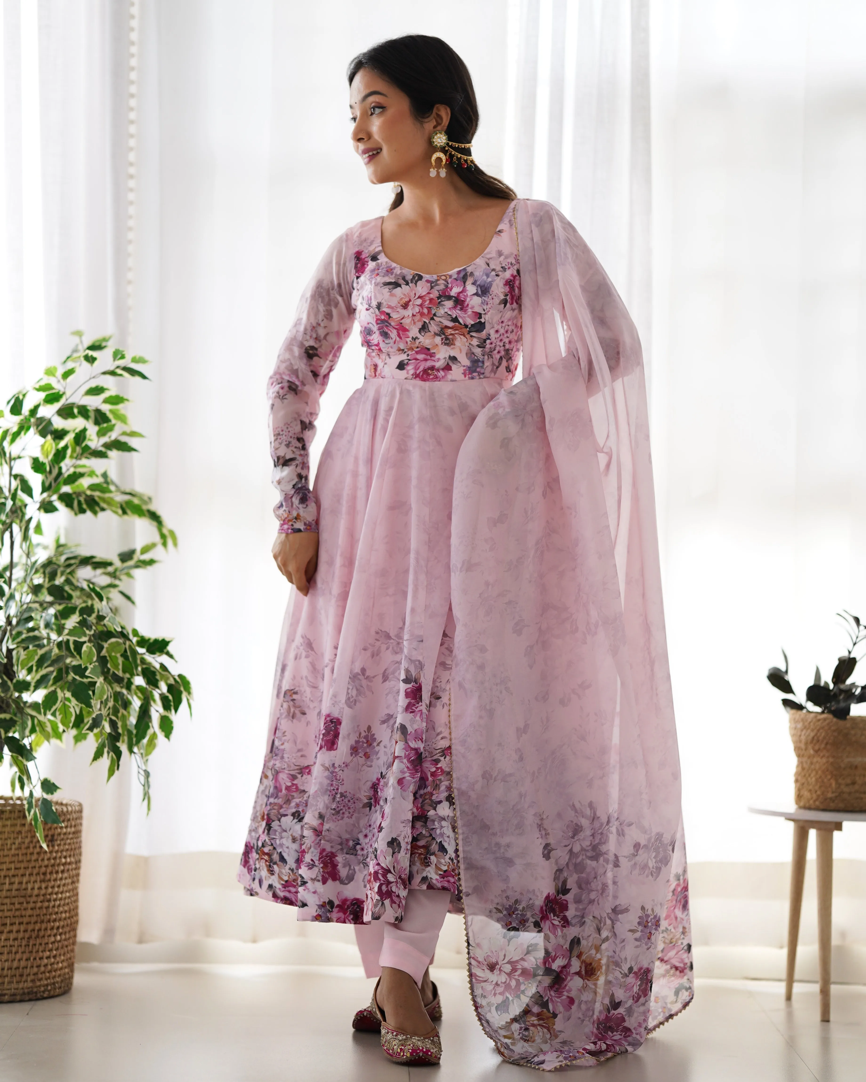 ANARKALI PINK SUIT