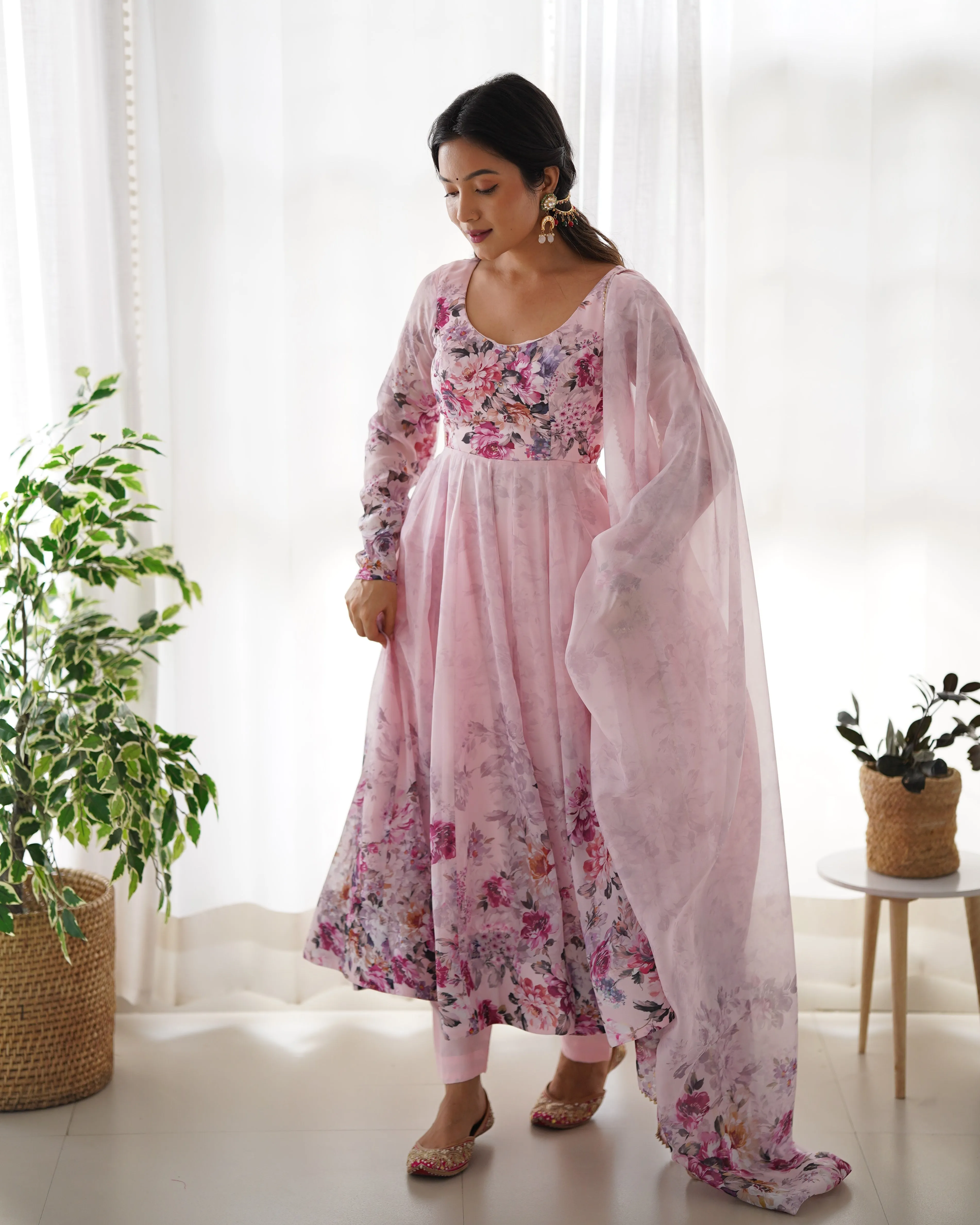 ANARKALI PINK SUIT