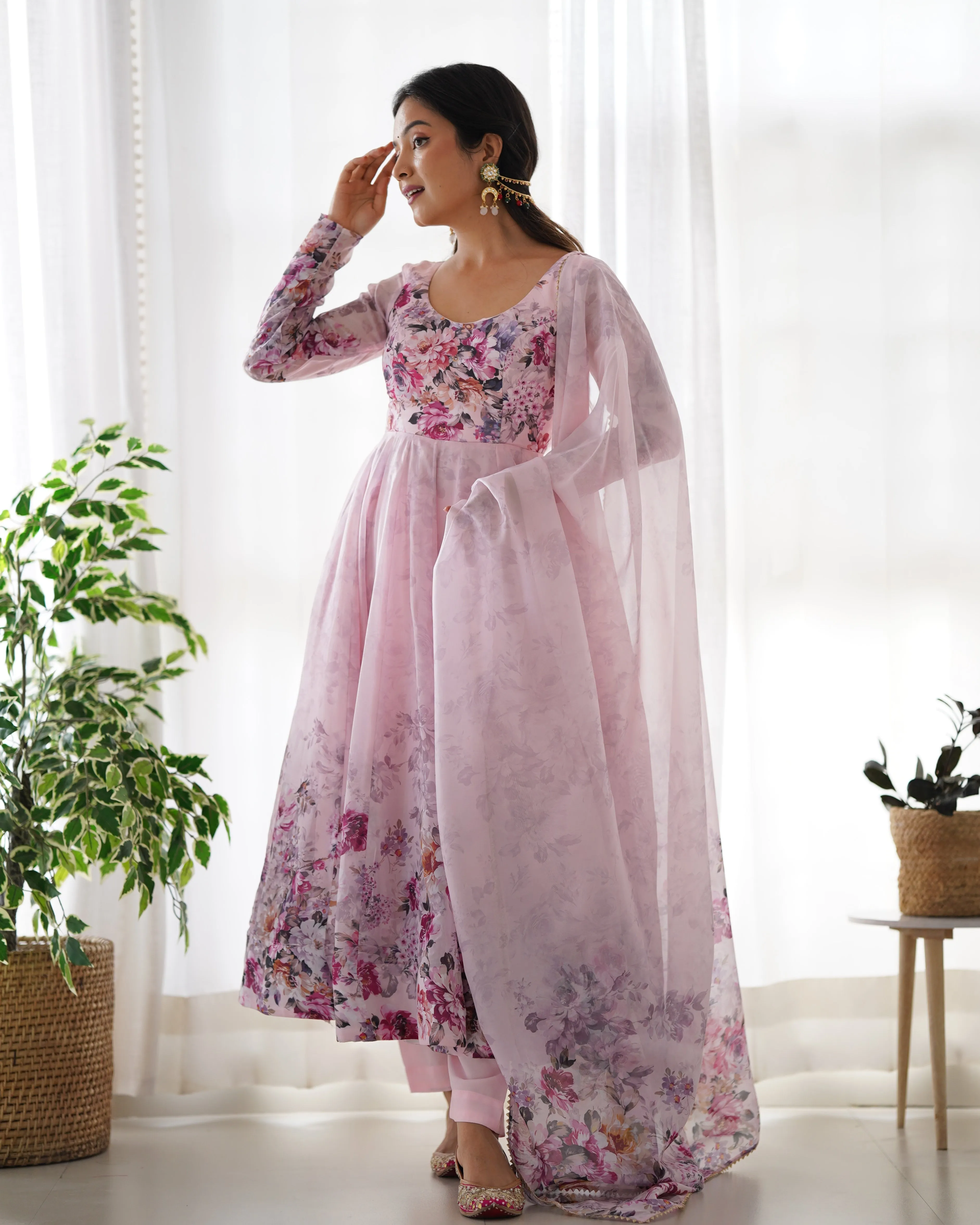 ANARKALI PINK SUIT