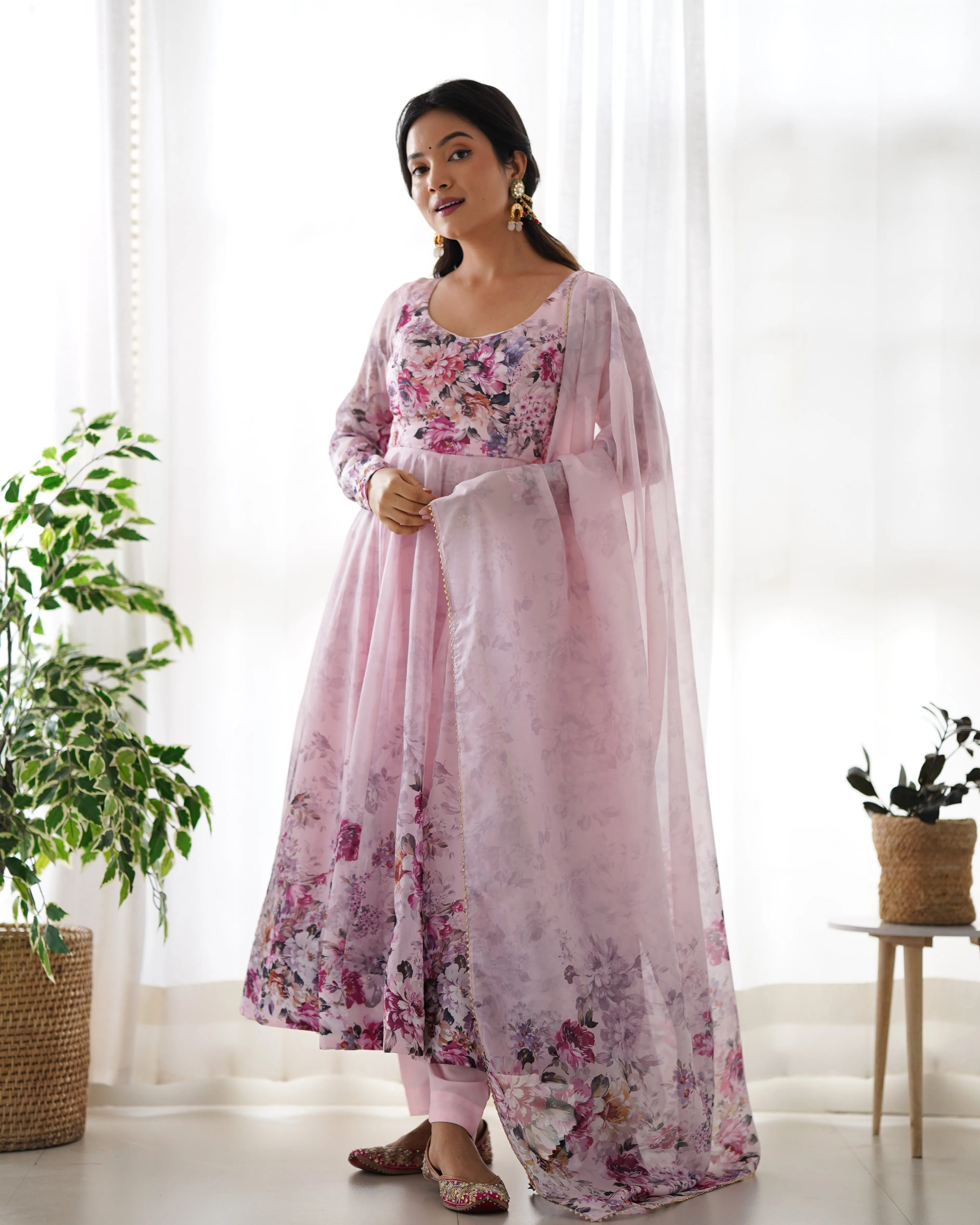 ANARKALI PINK SUIT