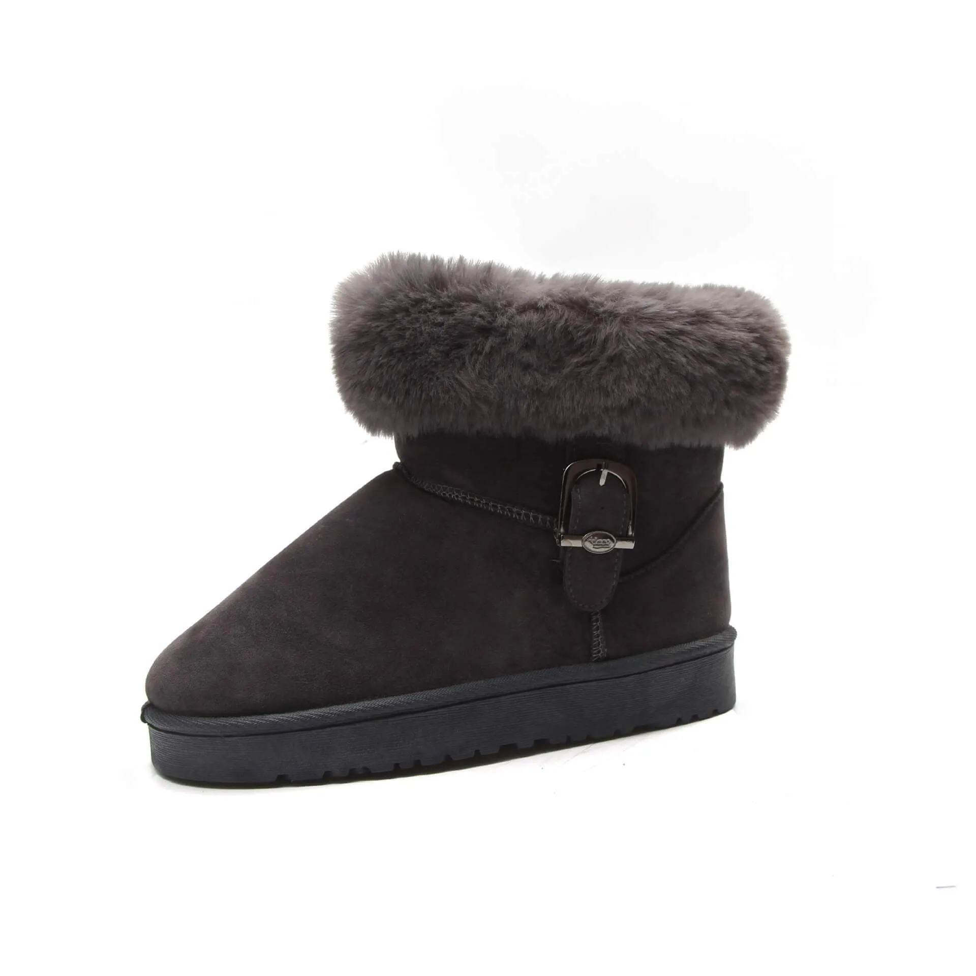 Ankle Snow Fur Warm Low Heel Boots