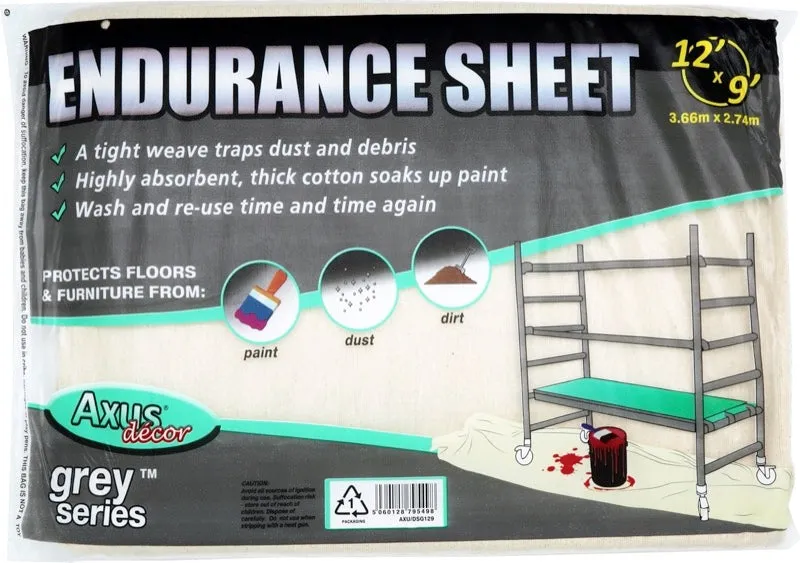 Axus Endurance Sheet, (grey series) 12’ x 9’ - 3.67m x 2.76m