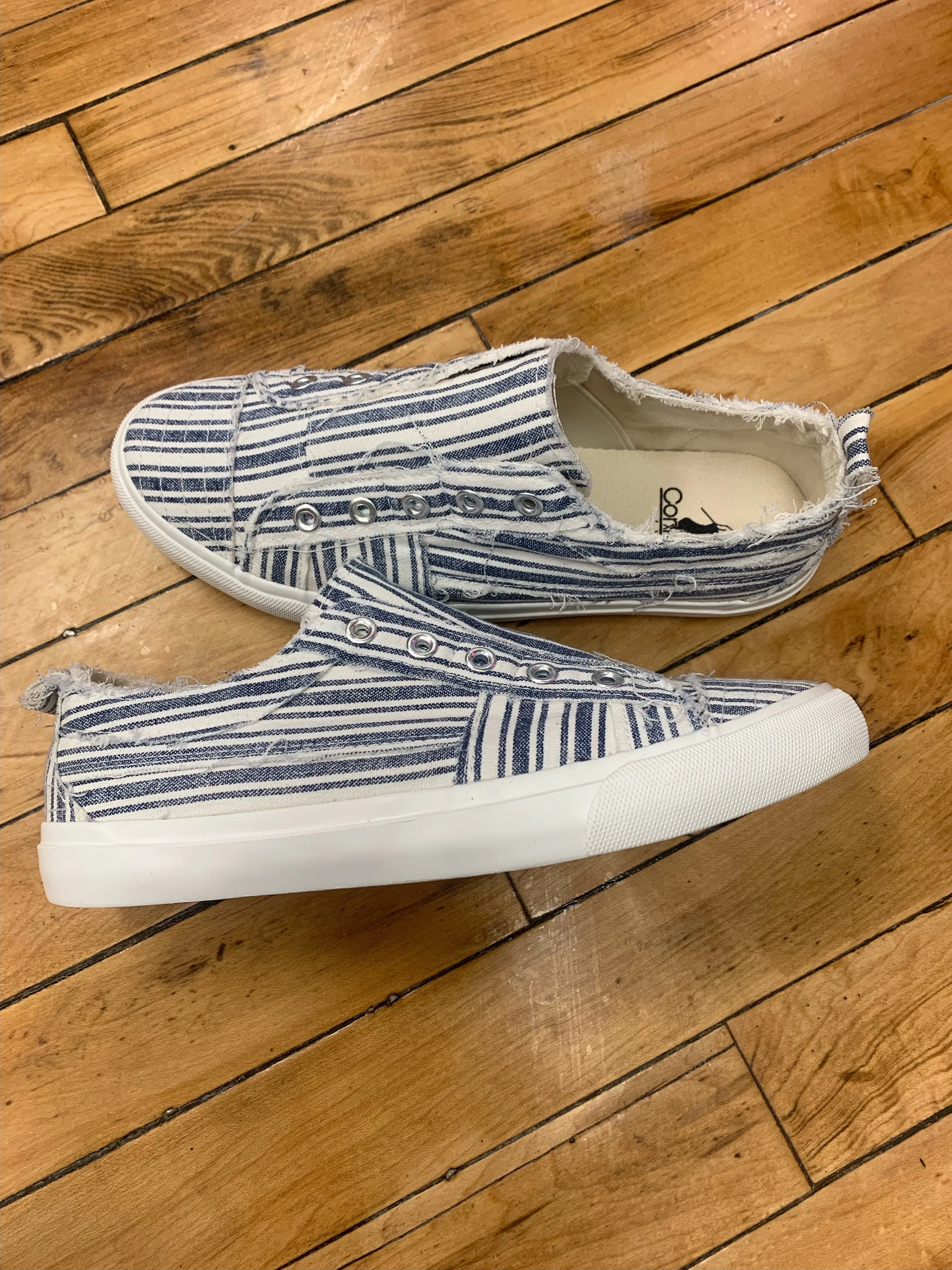 Babalu Corkys - Navy Stripe