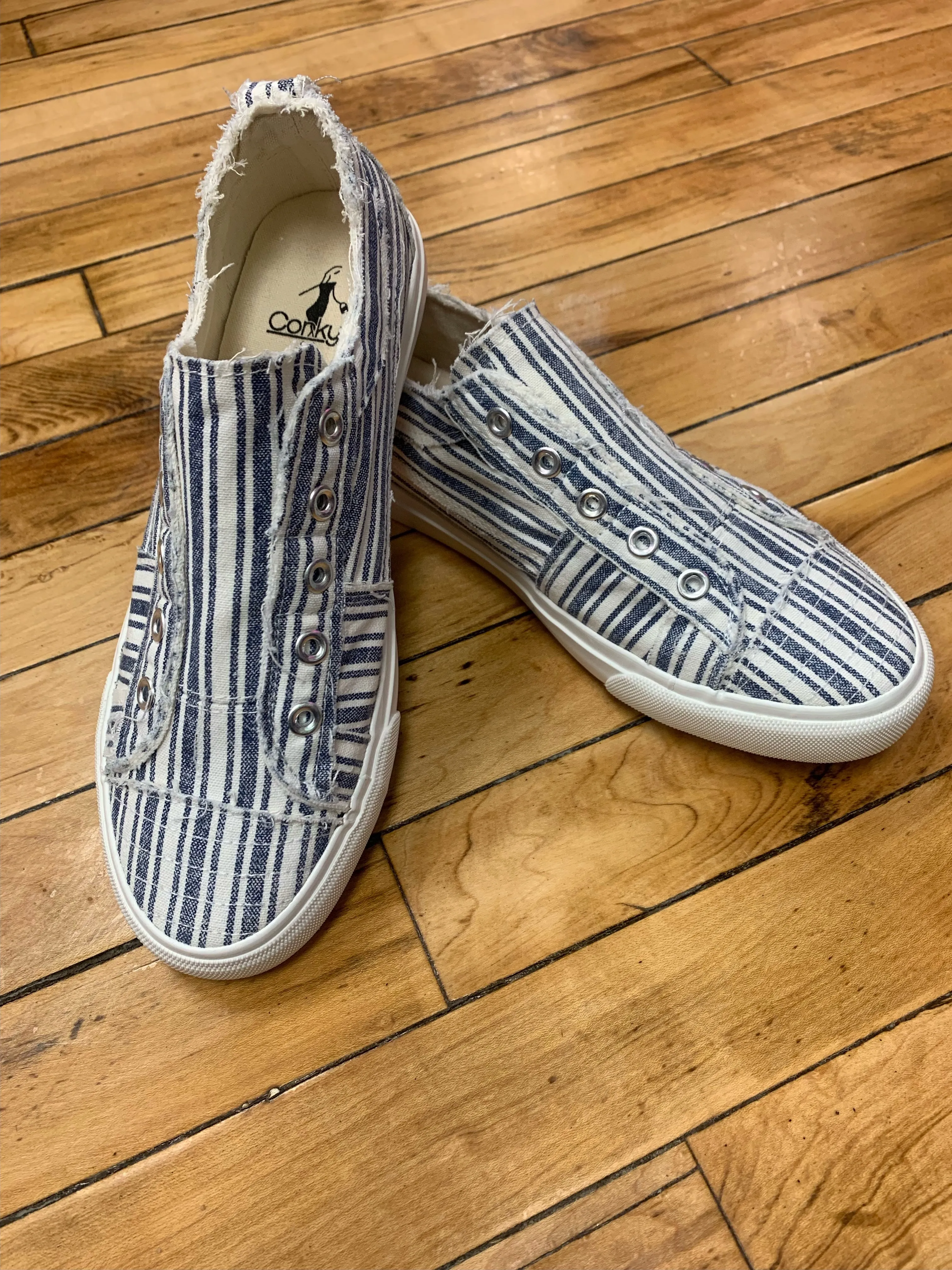 Babalu Corkys - Navy Stripe