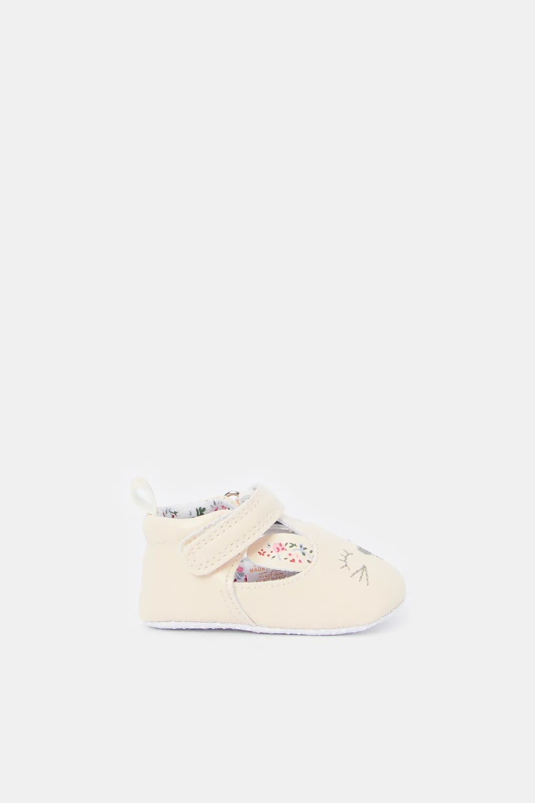 Baby Pink Bunny Pram Shoe