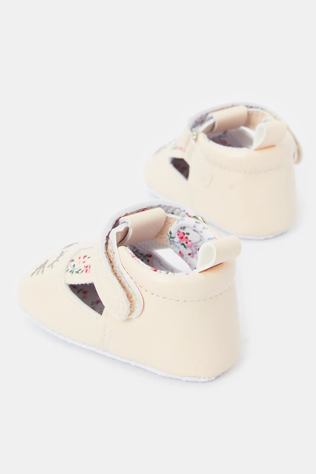 Baby Pink Bunny Pram Shoe