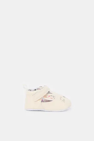 Baby Pink Bunny Pram Shoe