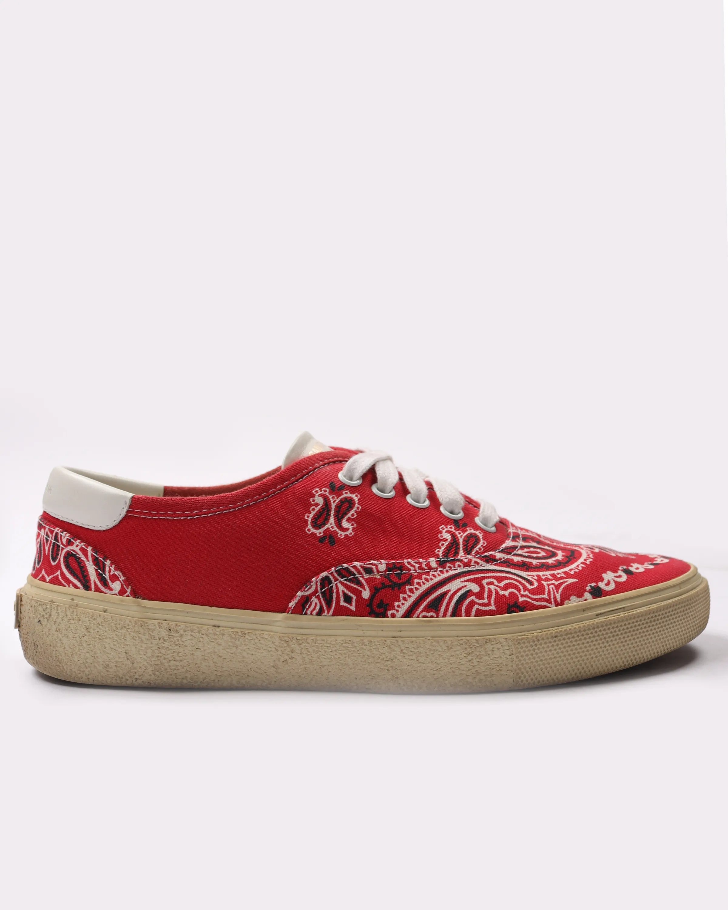 Bandana-Print Canvas Sneakers