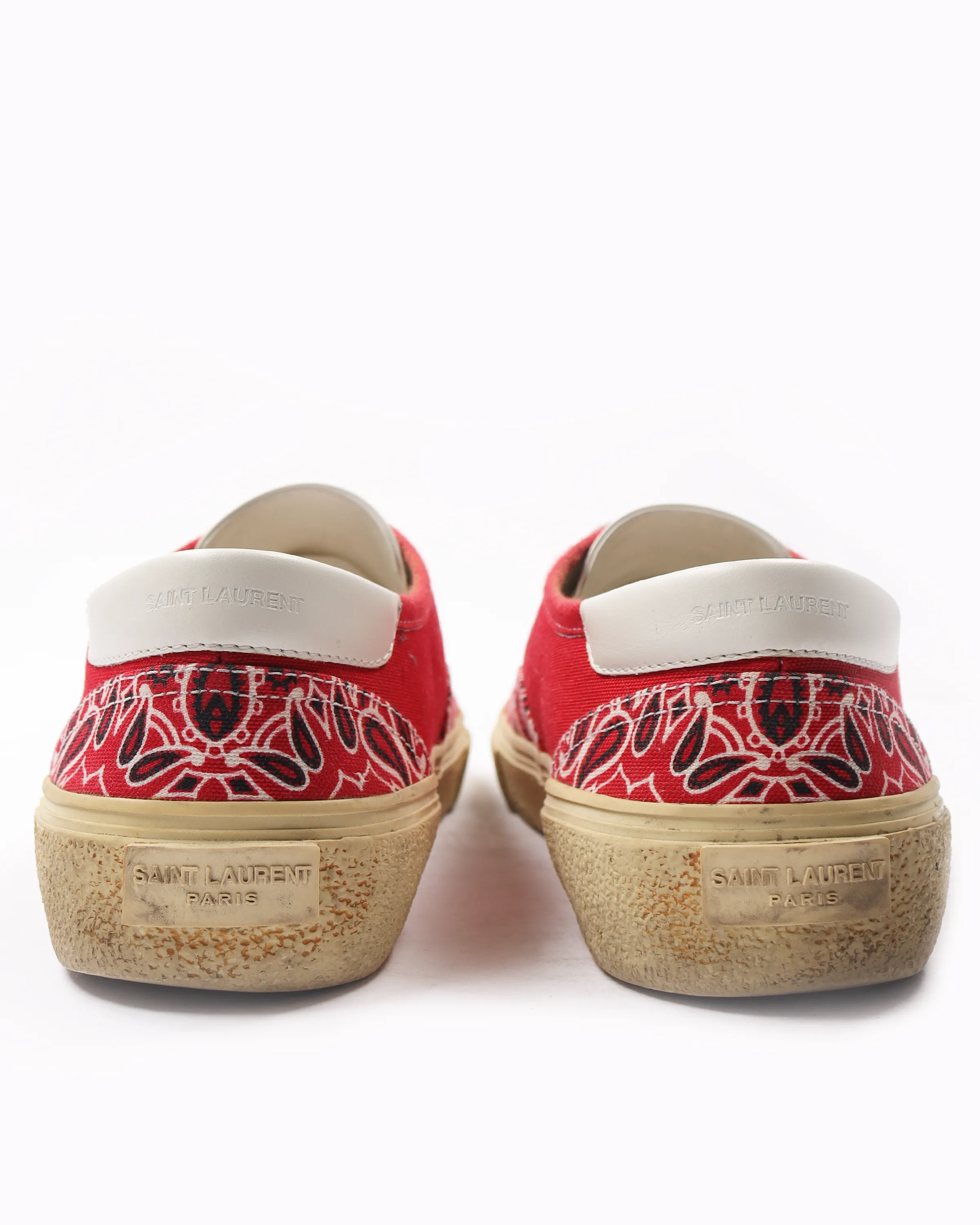 Bandana-Print Canvas Sneakers