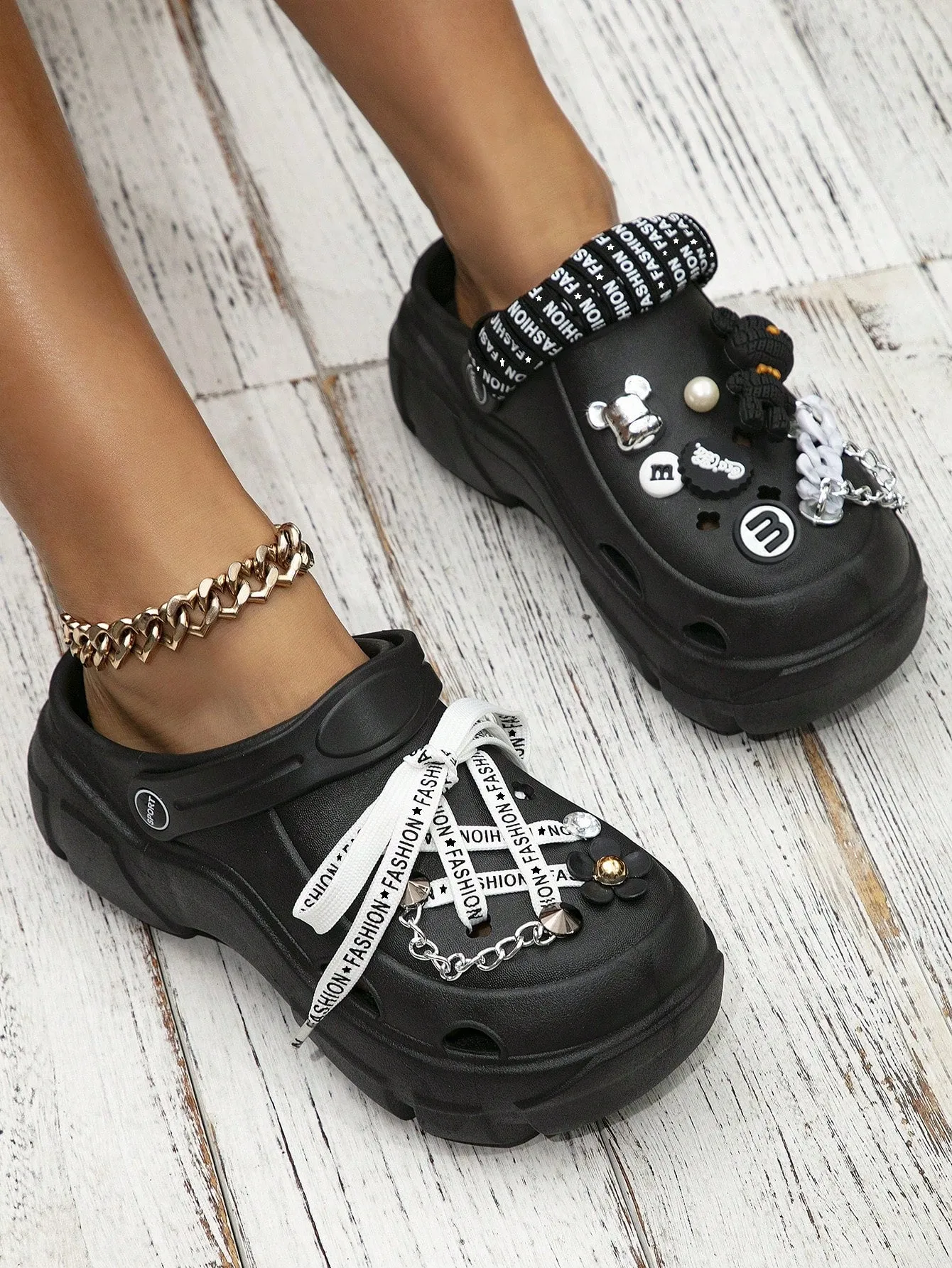 Bear Cartoon Thick Soled Hollow Out Sandals for Women