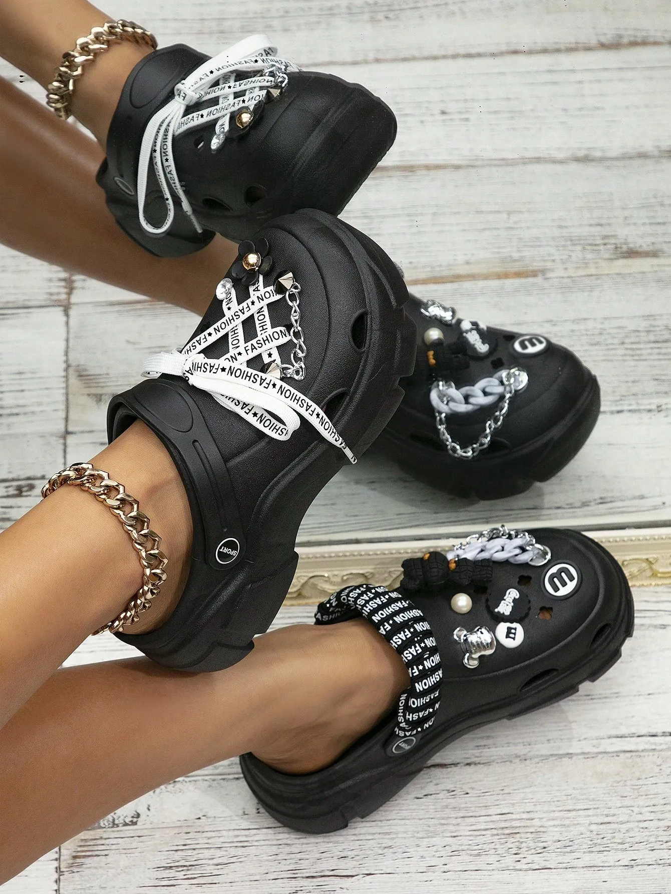 Bear Cartoon Thick Soled Hollow Out Sandals for Women