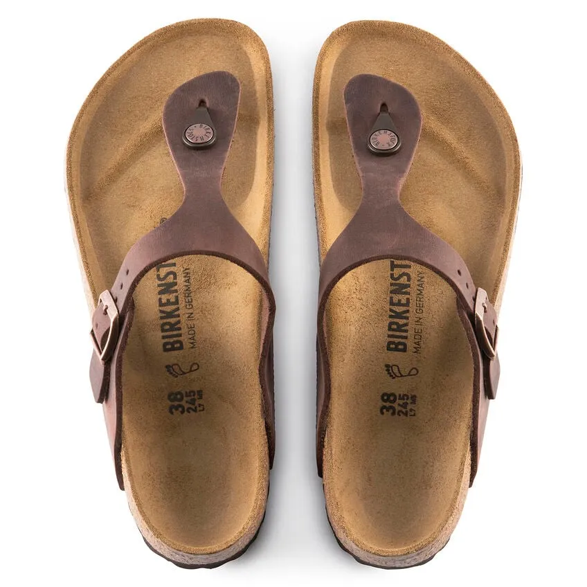 Birkenstock Gizeh full grain oiled leather r743831 habana