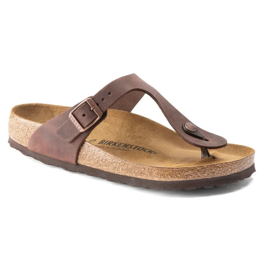 Birkenstock Gizeh full grain oiled leather r743831 habana