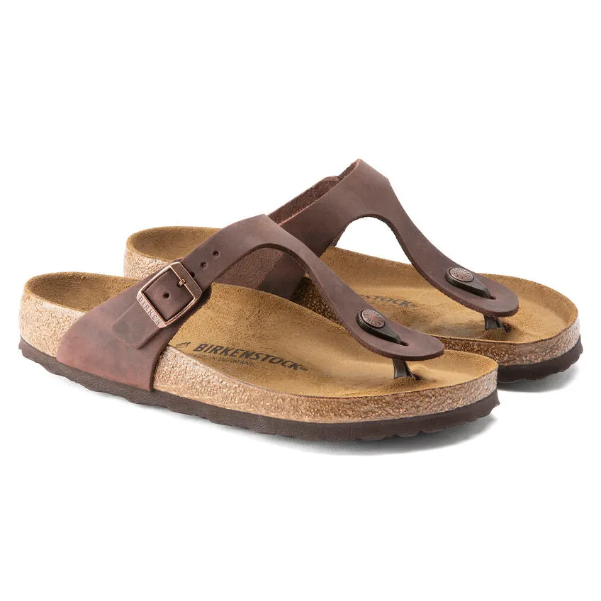 Birkenstock Gizeh full grain oiled leather r743831 habana