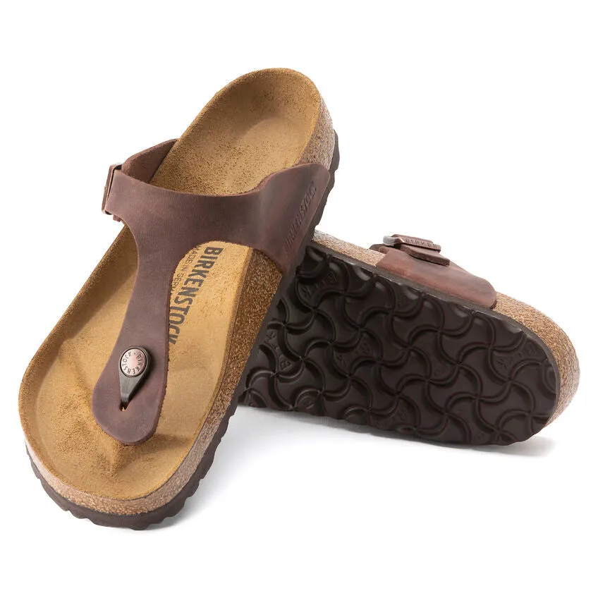 Birkenstock Gizeh full grain oiled leather r743831 habana