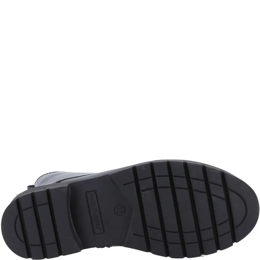 Black Lauren Patent Senior School Shoes