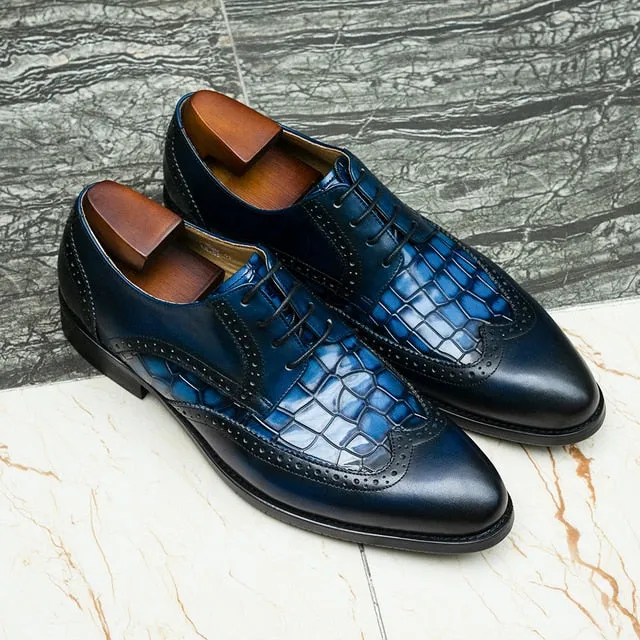 Blue Marine Handcrafted Derby Shoes