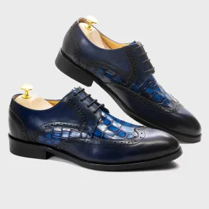 Blue Marine Handcrafted Derby Shoes