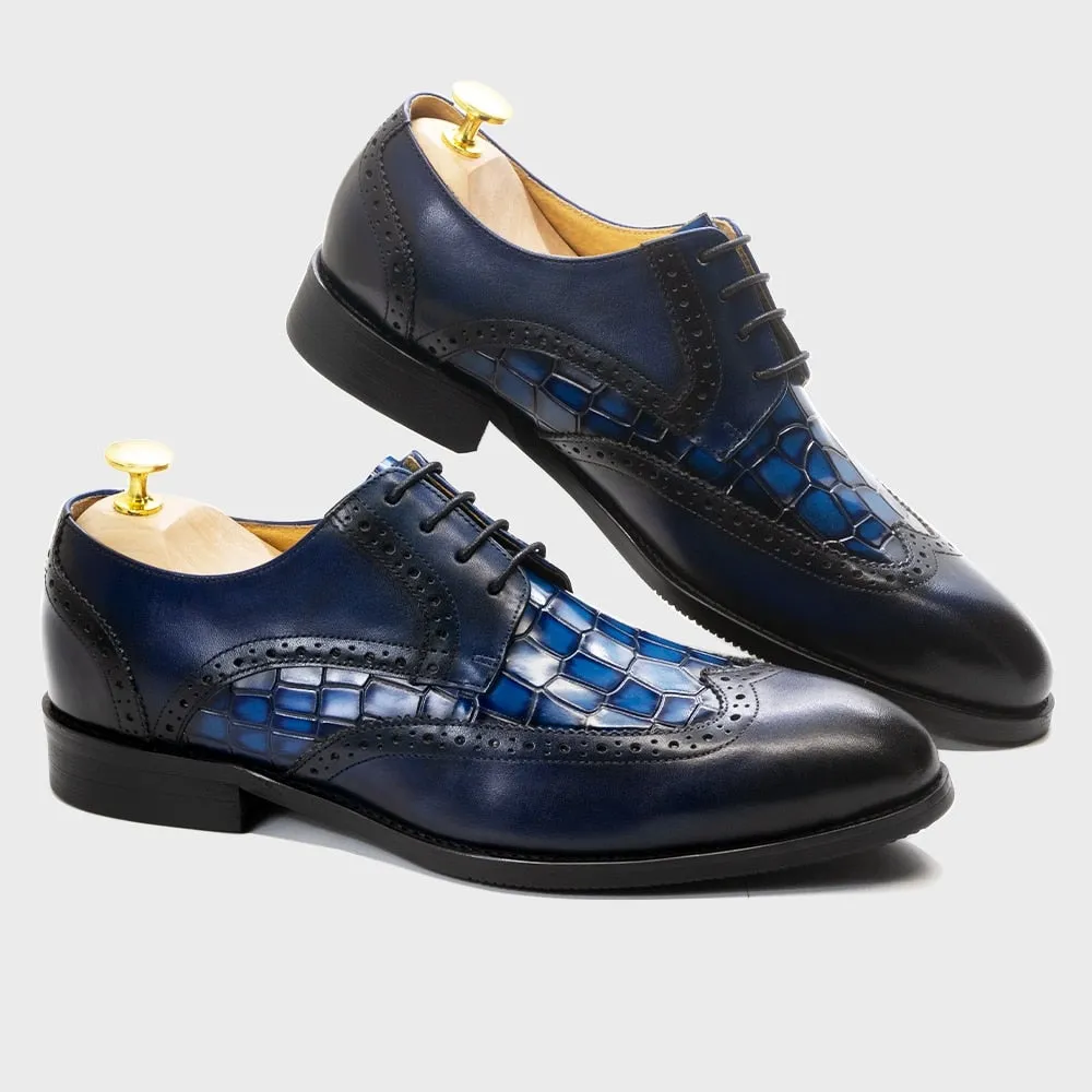 Blue Marine Handcrafted Derby Shoes