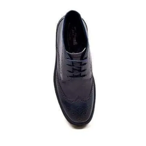 British Walkers Playboy Men's Navy Leather Wingtip Tpr