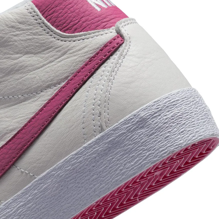 Bruin High Skate Shoe (White/Sweet Beet)