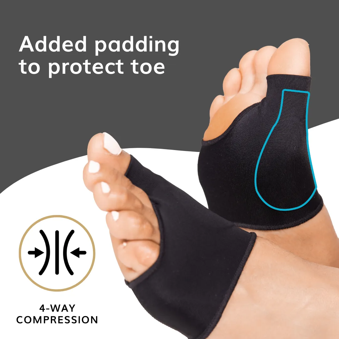 Bunion Corrector Brace | Gel Pad Protector Sleeve for Hallux Valgus, Arthritis, Big Toe Pain Relief (Pair)