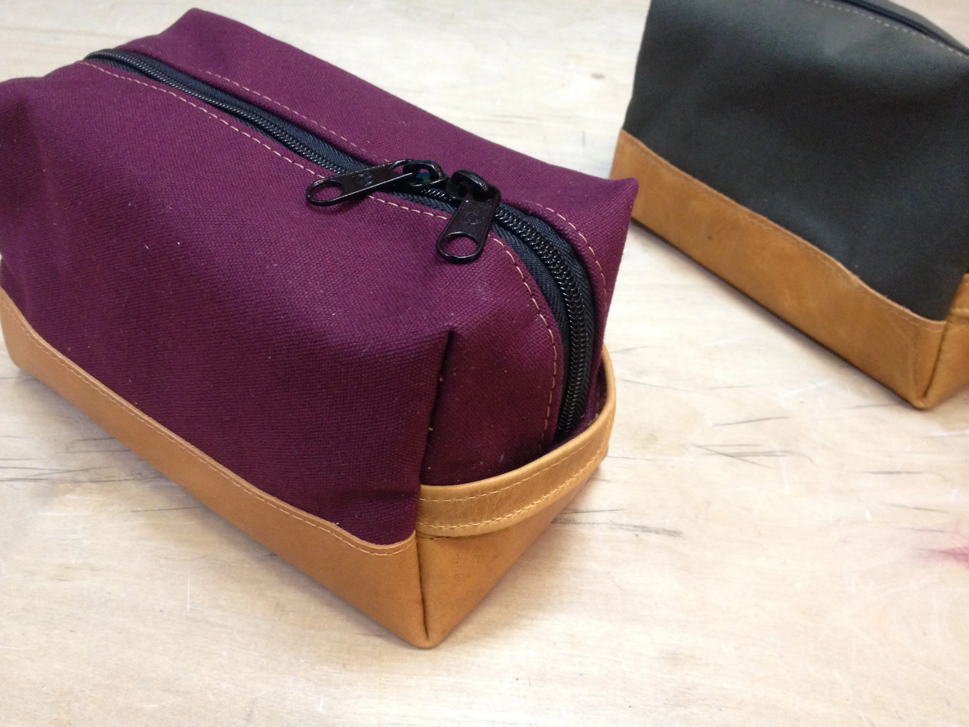 Canvas & Leather Dopp Kits