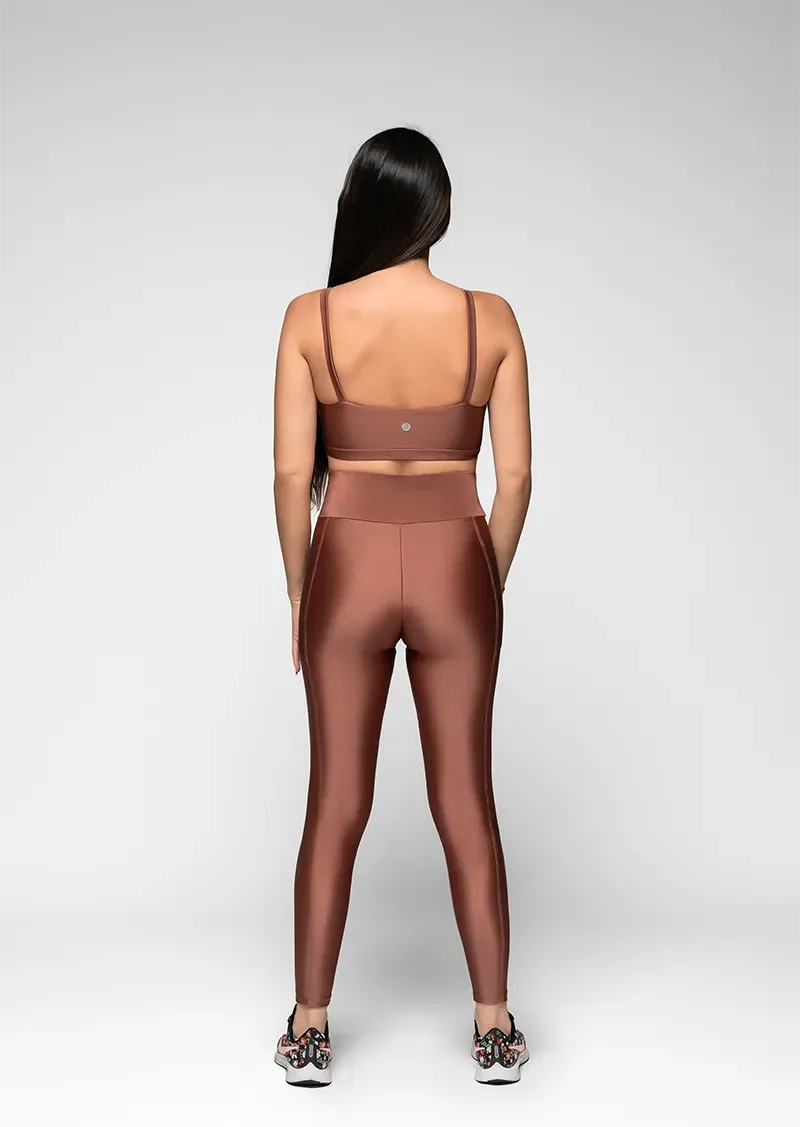 Canvas Legging with Pockets - Bronze