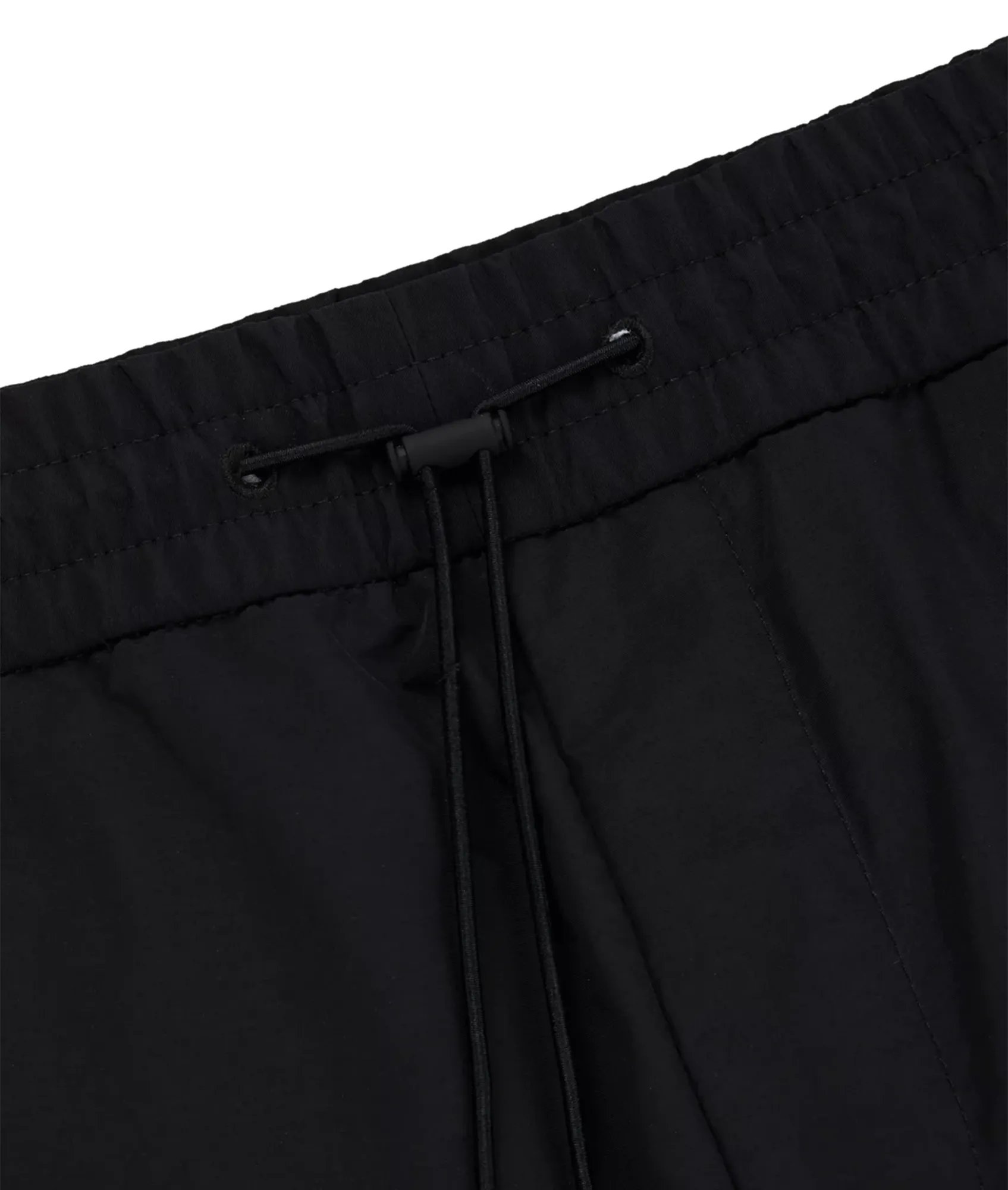 Cargo Shorts in Water-repellent Canvas With Phone Pocket - Black