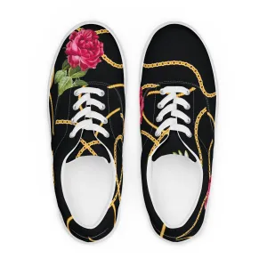 Chained Maiden Women’s lace-up canvas shoes