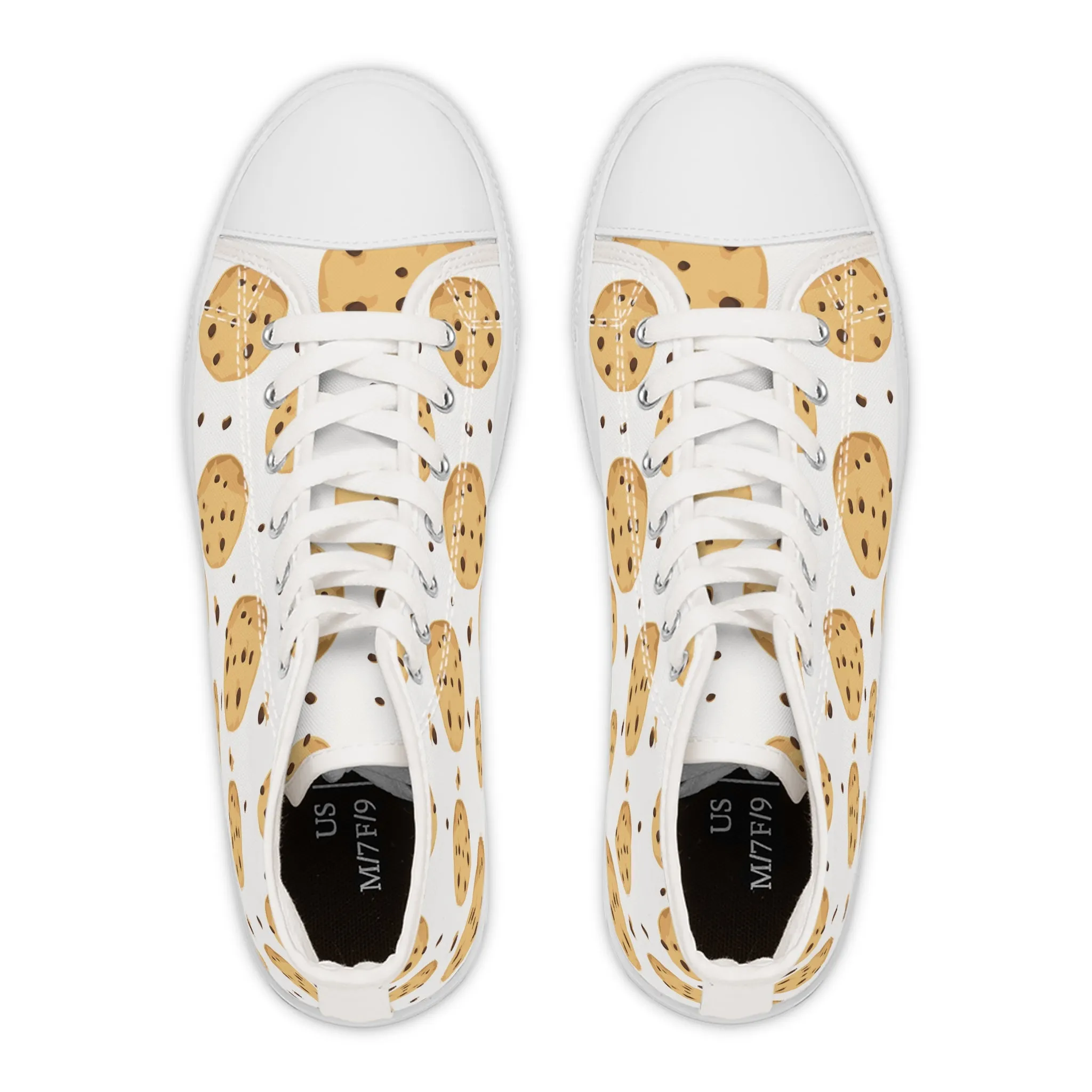 Chocolate Chip Cookies Women's High Top Sneakers